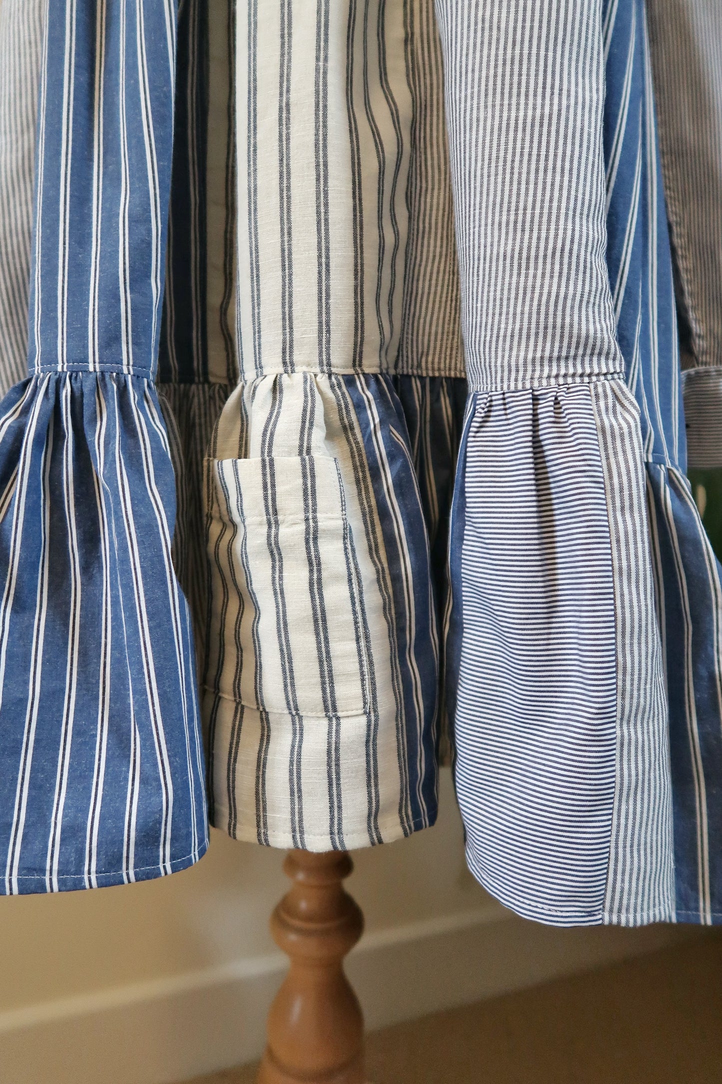 Patchwork Tiered Shirt Dress