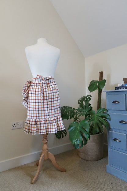Wrap Skirt in Picnic Checks