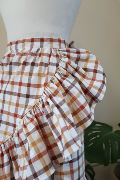 Wrap Skirt in Picnic Checks
