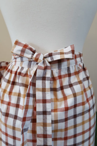 Wrap Skirt in Picnic Checks